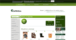 Desktop Screenshot of capriola.pl